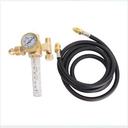 二氧全铜减压阀WX-191-03-CGA580+气管（CGA580铜表+气管）