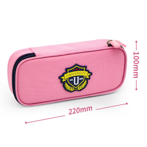 British style pencil case three-layer large-capacity pencil case student high-looking pencil case canvas stationery bag pencil case wholesale
