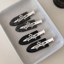 透明水钻无痕边夹泫雅同款韩代星星发夹小众少女感小清新边夹头饰