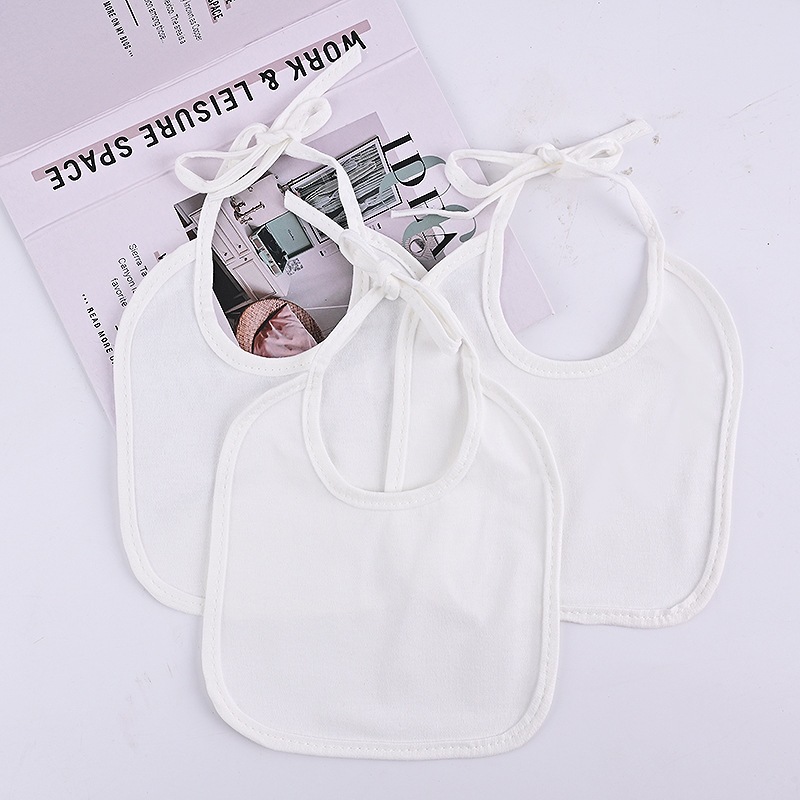 Solid color waterproof bib with ties for newborns, unisex waterproof bib, newborn baby bib with ties