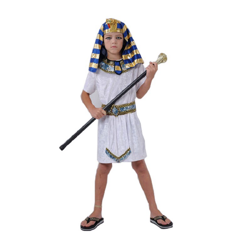 Оптовый карнавал на Хэллоуин детский маскарадный костюм Cleopatra египетский фараон королева костюм