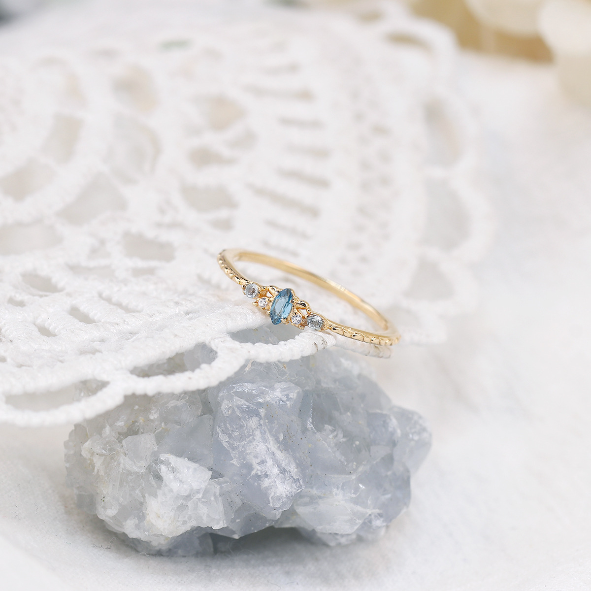 2g Weight Topaz Inlay Material Rings Classification 5, 8 Ring Size 1 Piece Quantity Daily, Date Occasion 925 Sterling Silver Material Geometric Pattern All Seasons Season Women's Gender Elegant, Retro Style 925 Sterling Silver Topaz Geometric Rings 925 Sterling Silver Rings 12