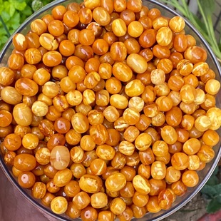Old Beeswax Amber Loose Beads Accessories Raw Stone Amber Beads Hand-Beaded Jewelry Round Beads Hand Ornaments