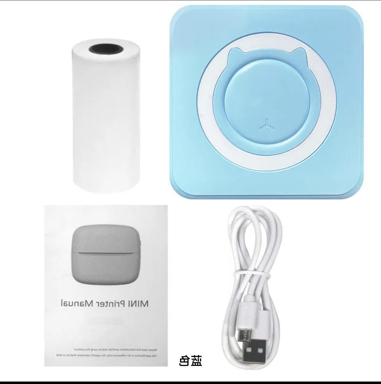 Impresora Térmica Portátil de Bolsillo con Conexión Bluetooth para Estudiantes y Etiquetas