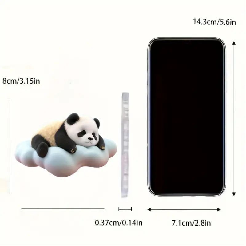 2D acrílico adorable panda pequeño colgante de automóvil plano transfronterizo nuevo colgante de espejo retrovisor colgante para el hogar