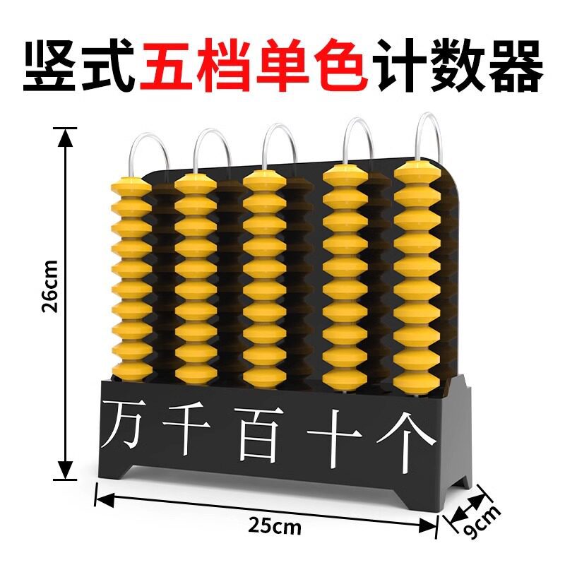 Five-speed monochrome counter (for large teachers)