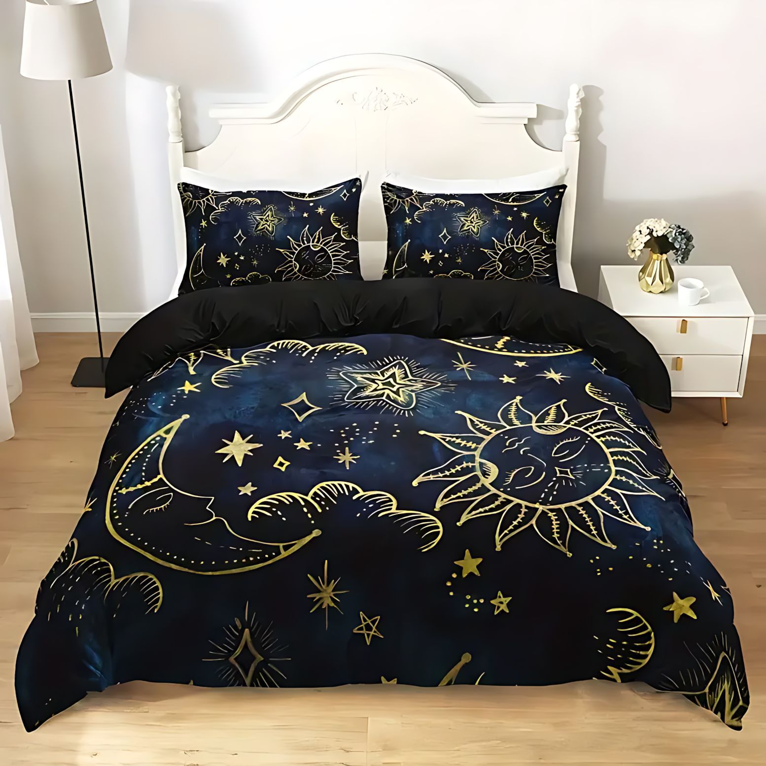TEMU / JIT Amazon Sun Moon Planet Impresión digital 3D Soft edredon Kit Fuente de fabricación