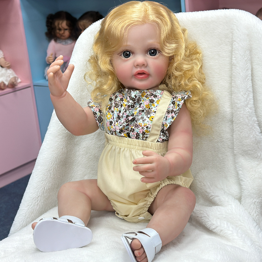 Regalos pesados de cabello largo transfronterizo bebé muñeca de lavado de agua muñeca calmante simulación de vacaciones cambiarse de niña