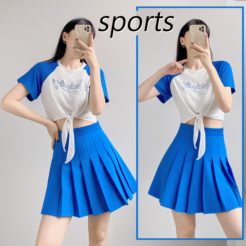 新款韩国女团打歌服拉拉队舞蹈服学生运动会团体啦啦操套装演出服
