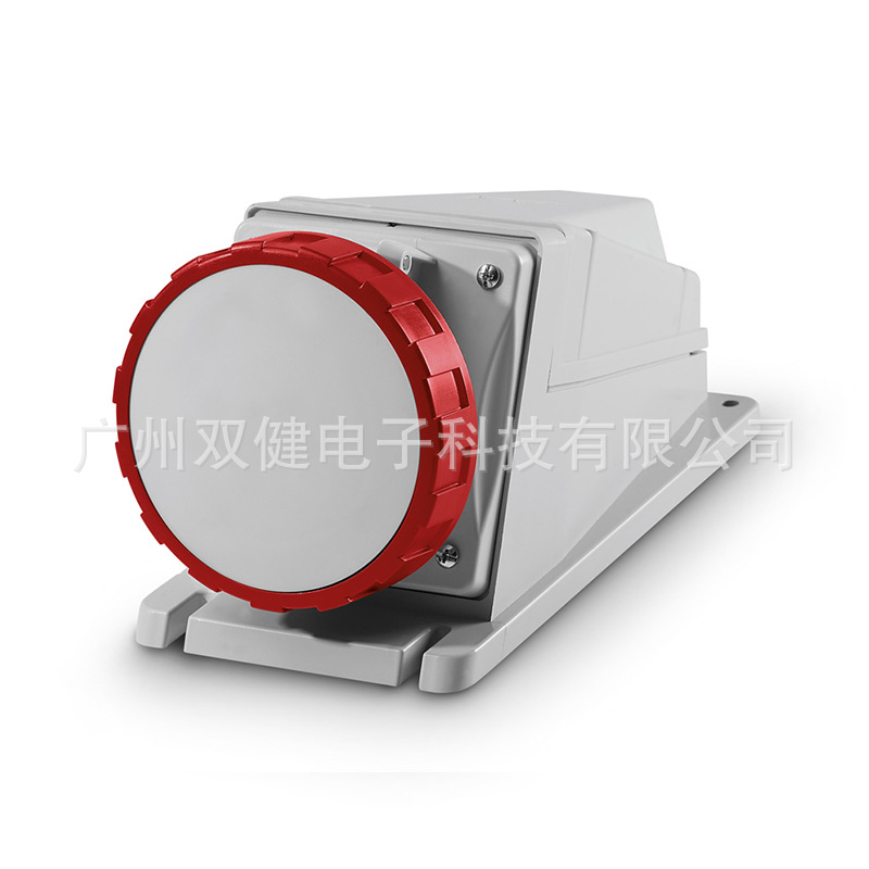 515.M12556 防水工业插座125A-6h/3P+E/380V 岸电插座 明装插座