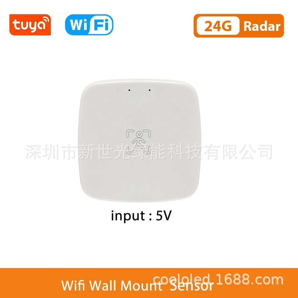 En stock Tuya Zigbee24G sensor de presencia humana sensor de radar de onda milimétrica inteligente Wifi5.8G