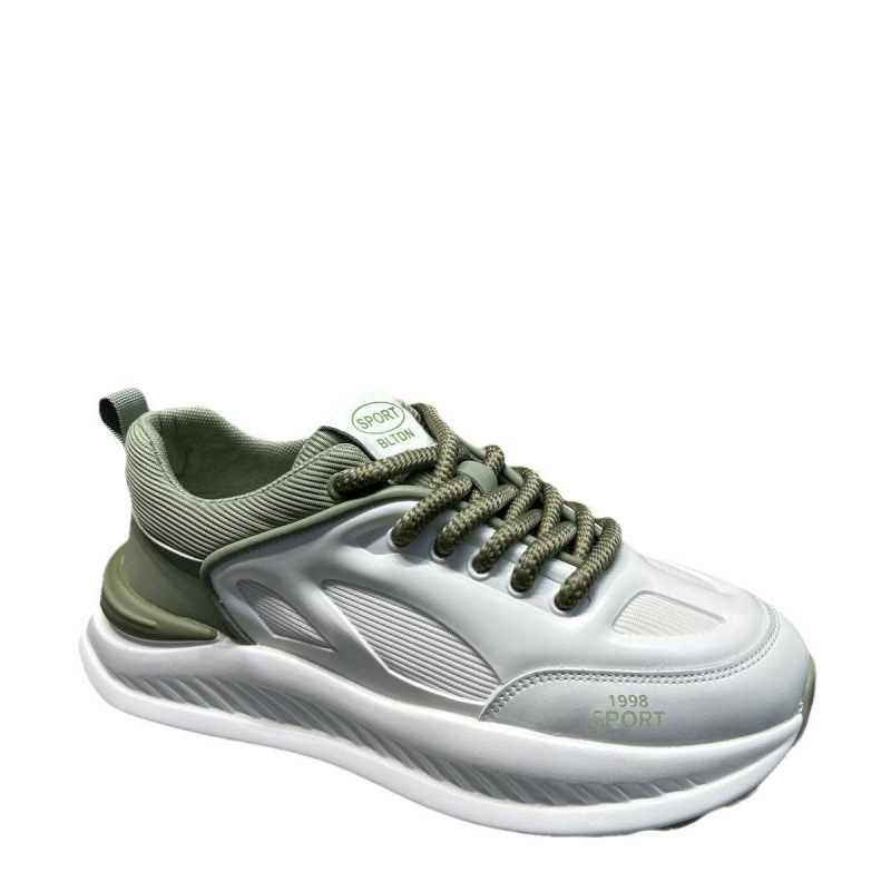 2025 primavera nuevo estilo aumento de suela gruesa zapatos blancos tendencia de dopamina zapatos casuales de papá de alto valor transfronterizo