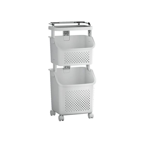 856-2 Two-layer one large one small dirty clothing basket