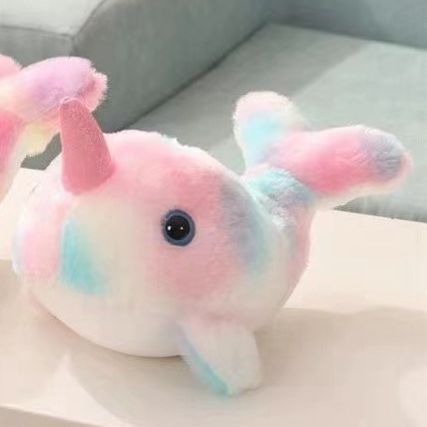 Eight-inch unicorn dolphin plush toy unicorn whale figure toy wedding confetti plush toy figure