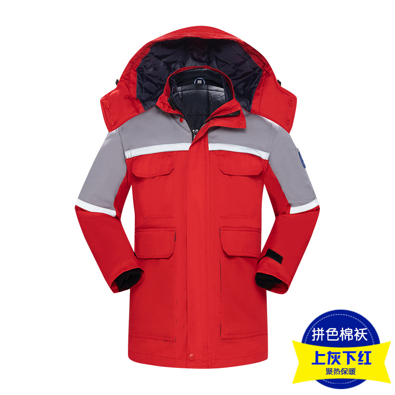Ropa de trabajo, chaqueta de algodón, invierno, color antiestático, estación de servicio, ropa de algodón caliente, ropa de algodón personalizada