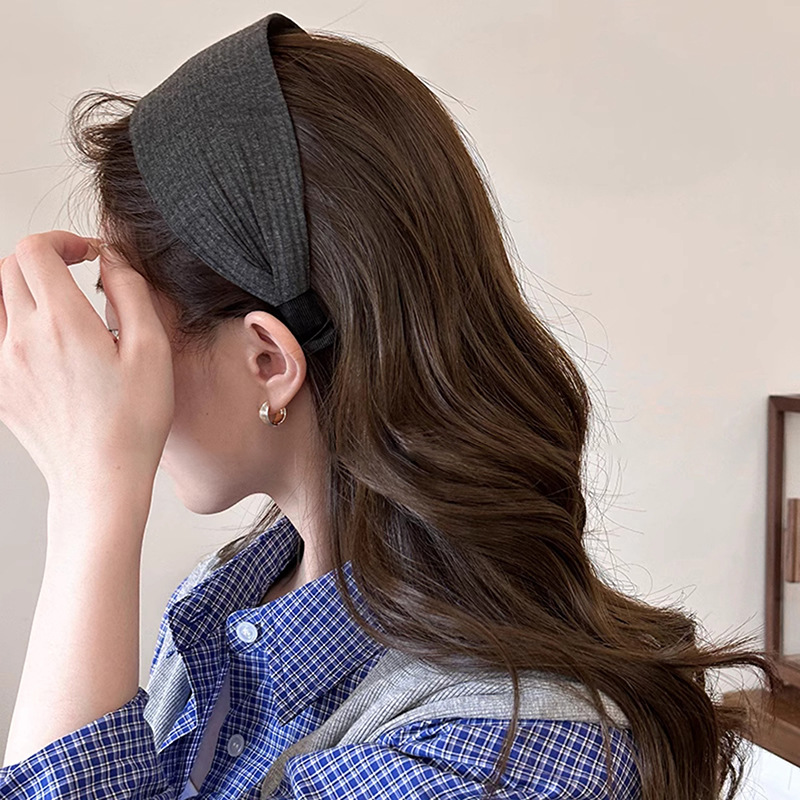 Luipaardprint brede gezichtsboog hoofdband dames retro hoge schedel top hoofdband high sense mode haaraccessoires_voghion.com