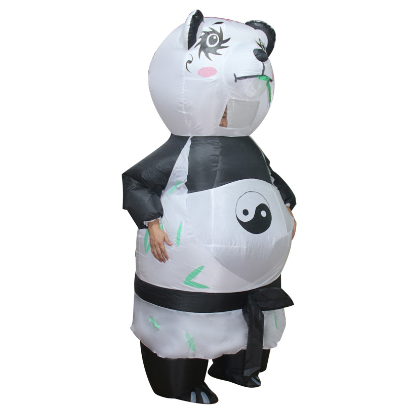 Venta caliente Traje inflable transfronterizo Dinosaurio de Halloween Alien Tyrannosaurus Rex Dress Up Ropa de actuación divertida Decoración de fiesta