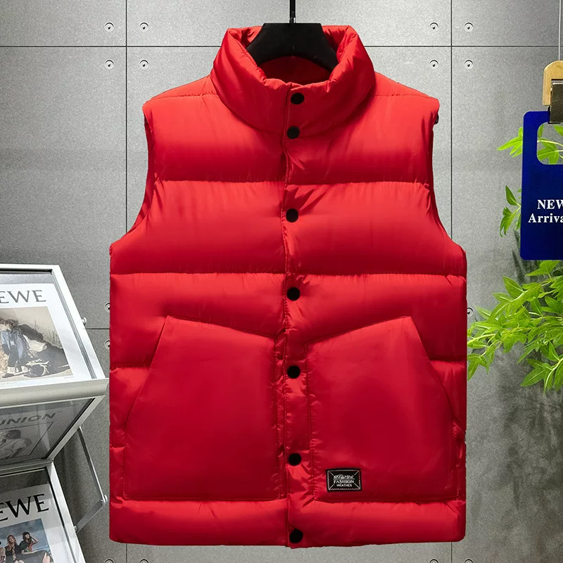 Demi-season vest, trend jacket sleevless, increased thickness