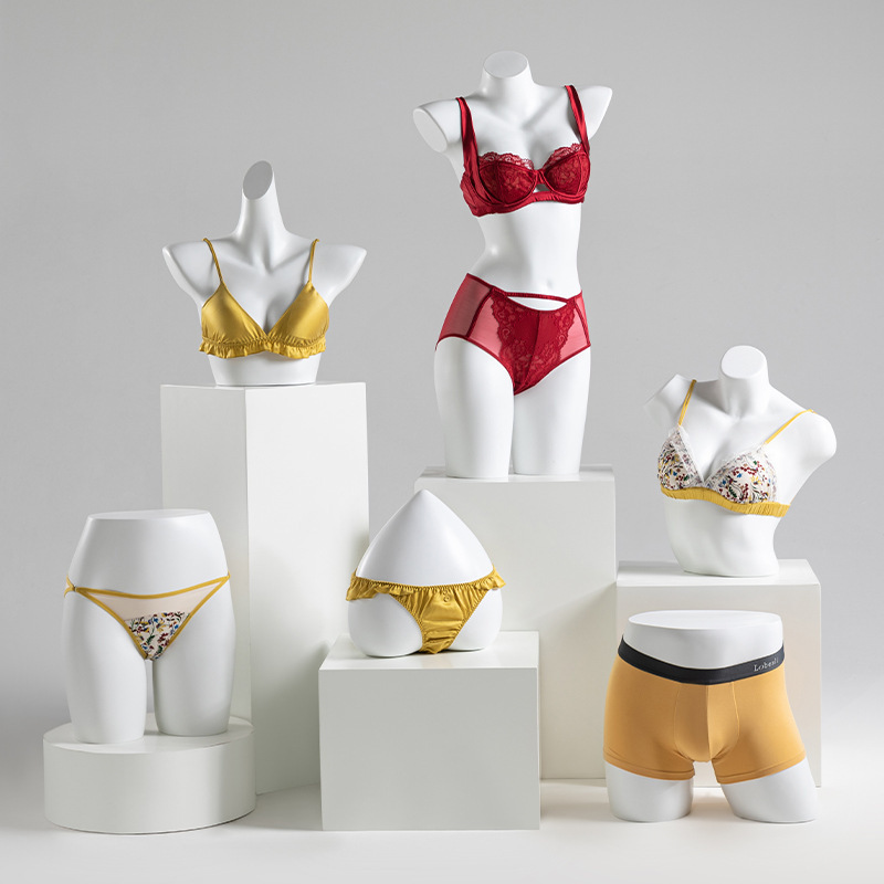 Underwear model display rack half-length men's and women's underwear store bra bra full-body fake human panties hip model props