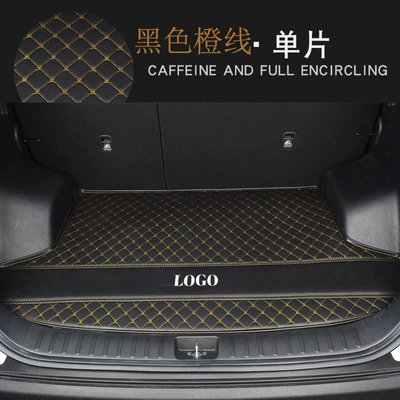 Trunk Mat – genuine goods Wear-resistant Waterproof High - flat-edge-black-orange-line-403812