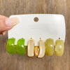 Earrings, retro set, resin, suitable for import, new collection, 3 pair, wholesale