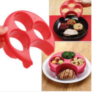 Cross-border E-commerce Hot-selling Dish Divider Dishes Weight Loss Food Tray portion control tool plate