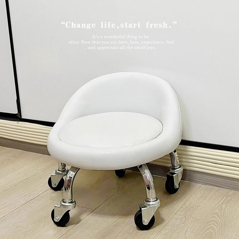 Rueda universal, pequeño taburete con artefacto infantil, polea para niños pequeños, taburete bajo, rueda giratoria de cinco ruedas, rueda silenciosa