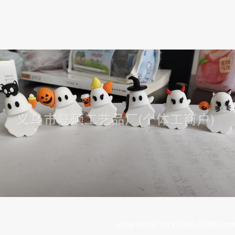 跨境新品 Ghostees Mystery Phone Buddy 幽灵盲盒装饰手机小挂件|undefined