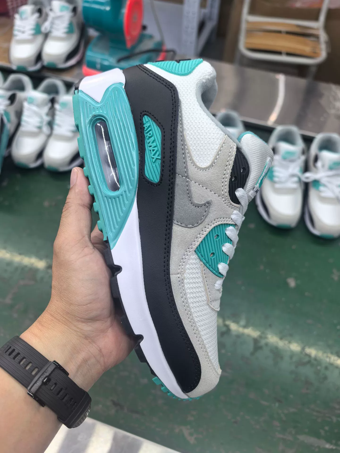 Кросс-граничная внешнеторговая Путянь обувь Air Max90 воздушная подушка сетчатые повседневные спортивные кроссовки европейский стиль высокий уровень спортивной обуви