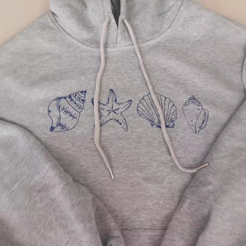 Foreign Trade Amazon Dropped Shoulder Sleeves Hat Rope Women's Velvet Sweatshirt Plain Letter Print Kangaroo Flap Pocket Pants Printed Hoodie Foreign Trade Amazon Dropped Shoulder Sleeves Hat Rope Women's Velvet Sweatshirt Plain Letter Print Kangaroo Flap Pocket Pants Printed Hoodie