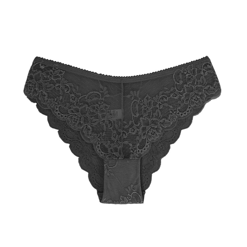ヨーロッパとアメリカのクロスボーダーレース中空女性用ブリーフ外国貿易Amazon限定ミッドウエストハーフヒップ女性用下着|undefined