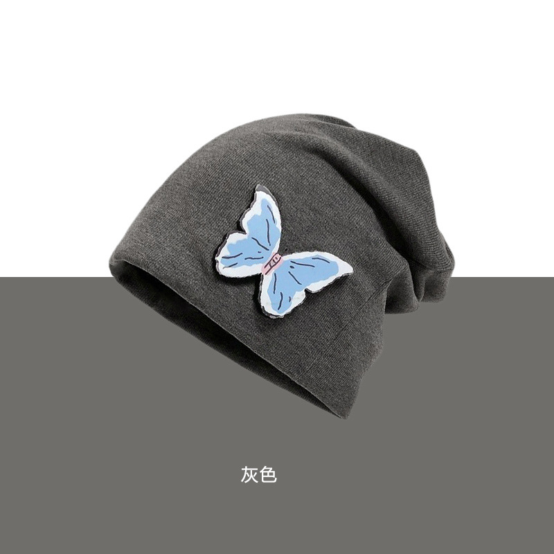 2024 nuevo gran cinturón de cabeza desmontable sombrero de mariposa tridimensional mujer dulce cool multifuncional sombrero frío mostrando la cara pequeña sombrero pila