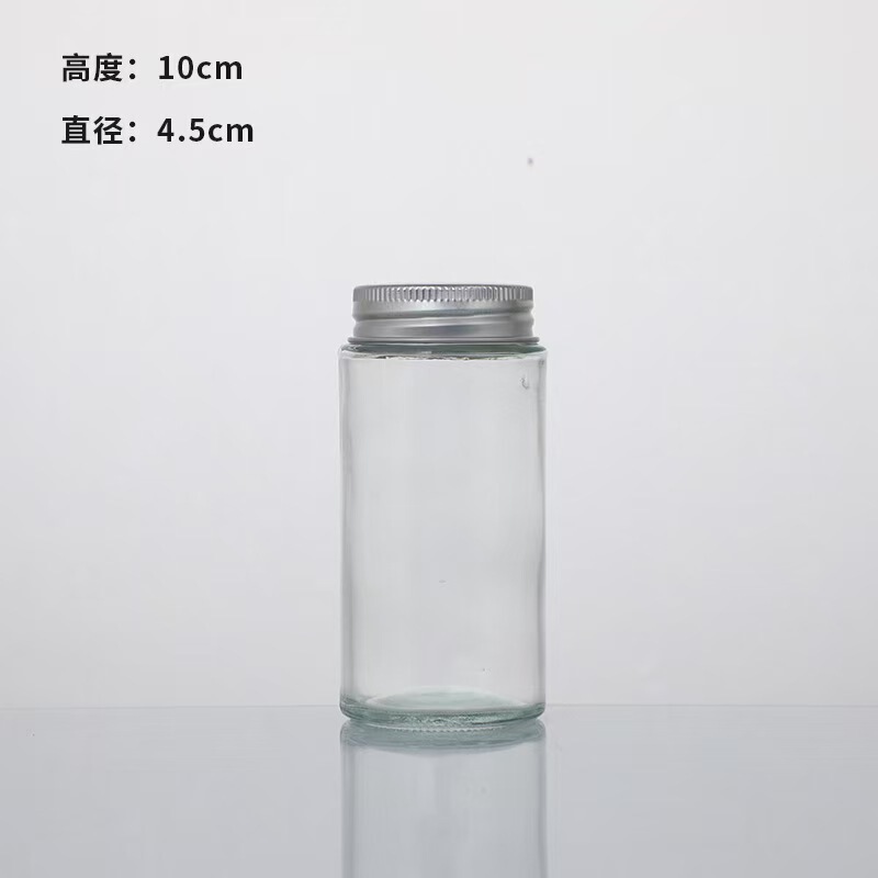 クロスボーダー角型調味料ボトルアカシア木製蓋家庭用キッチン塩クミンチリ保存ガラス瓶ファッションスパイスボトル|undefined