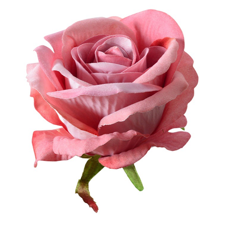 Flor artificial Rosa cabeza grande franela flor pared decoración de la boda Salón de la boda flor falsa venta directa de fábrica al por mayor