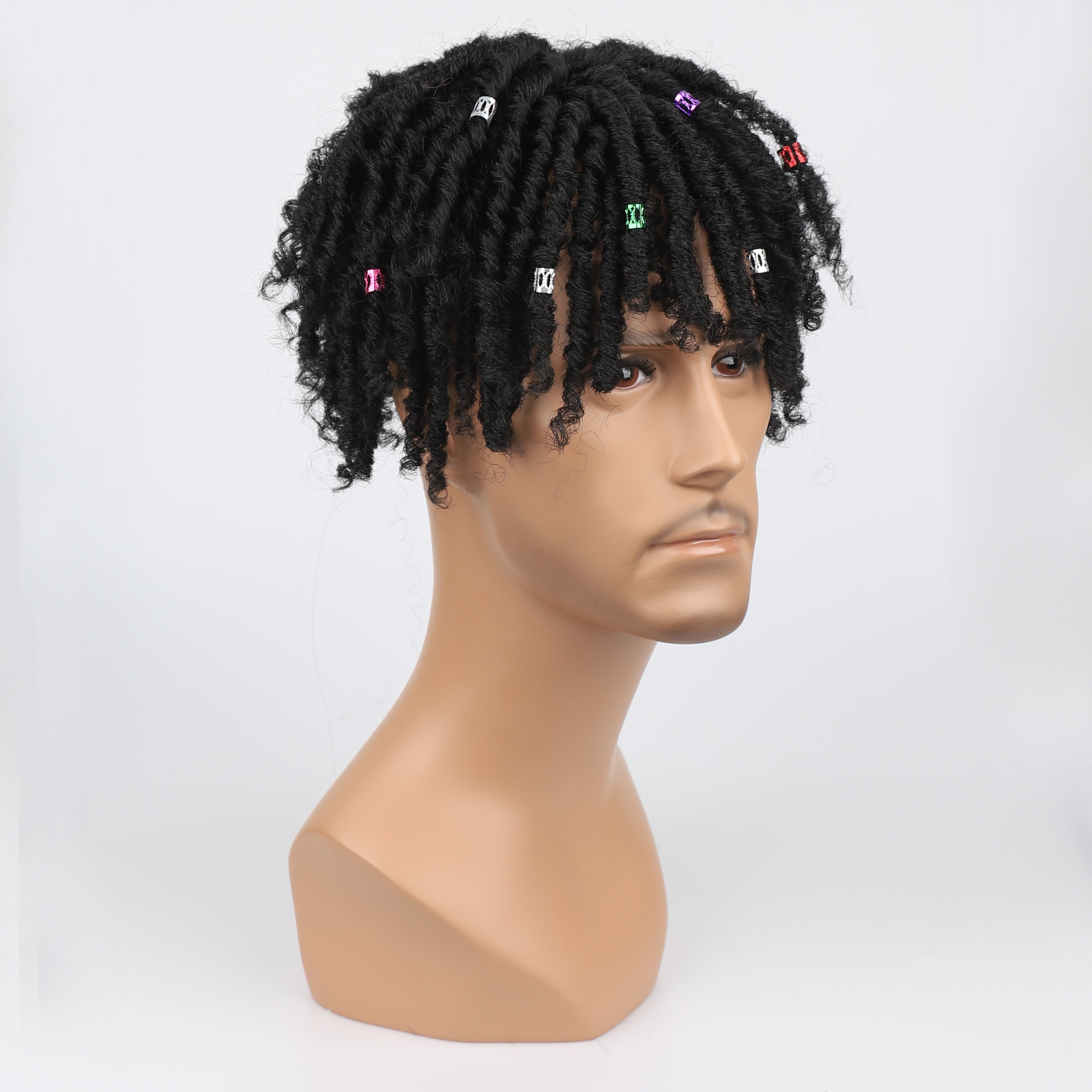 Hair Extensions Wigs replacement block for black men's hair Dreadlocks hair replacement block for black men_voghion.com
