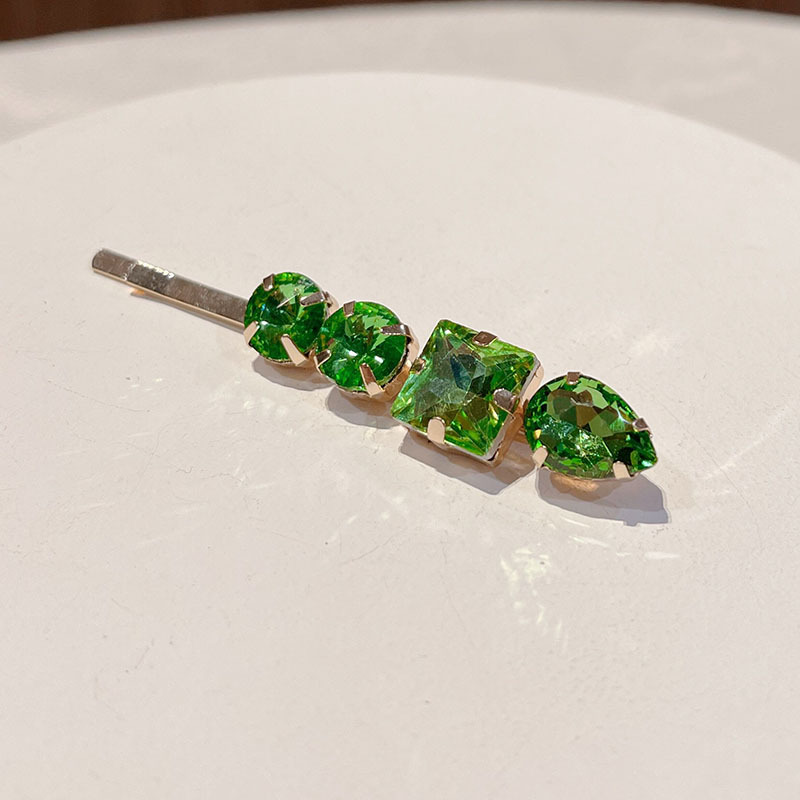 Solid Color Pattern Women'S Gender Classic Style Women'S Solid Color Rhinestone Diamond Hair Clip