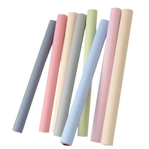 Wall-mounted self-adhesive wallpaper wholesale bedroom wallpaper waterproof, moisture-proof, washable dorm renovation sticker solid color background wall