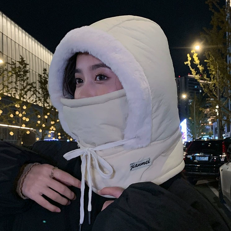 Флисовая теплая зимняя шапка для лыж, ветрозащитная маска, шарф