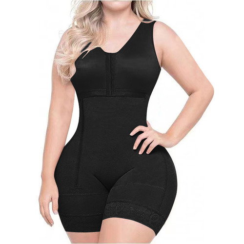 2024 cross-border foreign trade one-piece body shaping garment Fajas Colombianas Shapewe ar side zipper body shaping