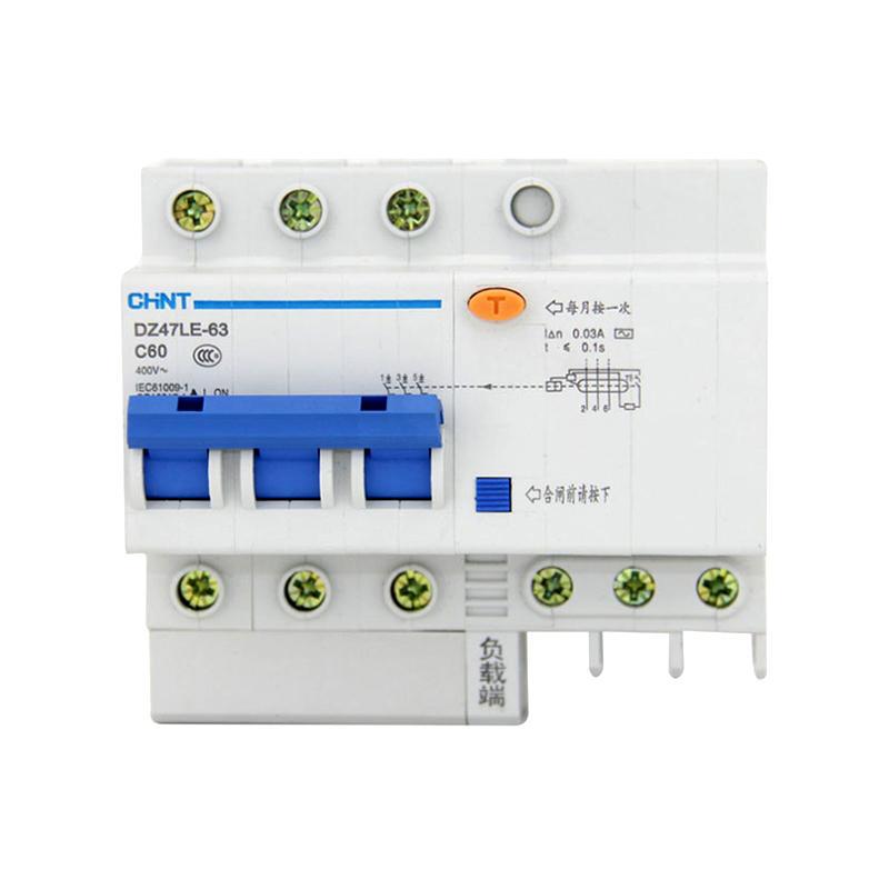 正泰电器 DZ47LE-63 剩余电流动作断路器 DZ47LE-63 3P D60 30mA