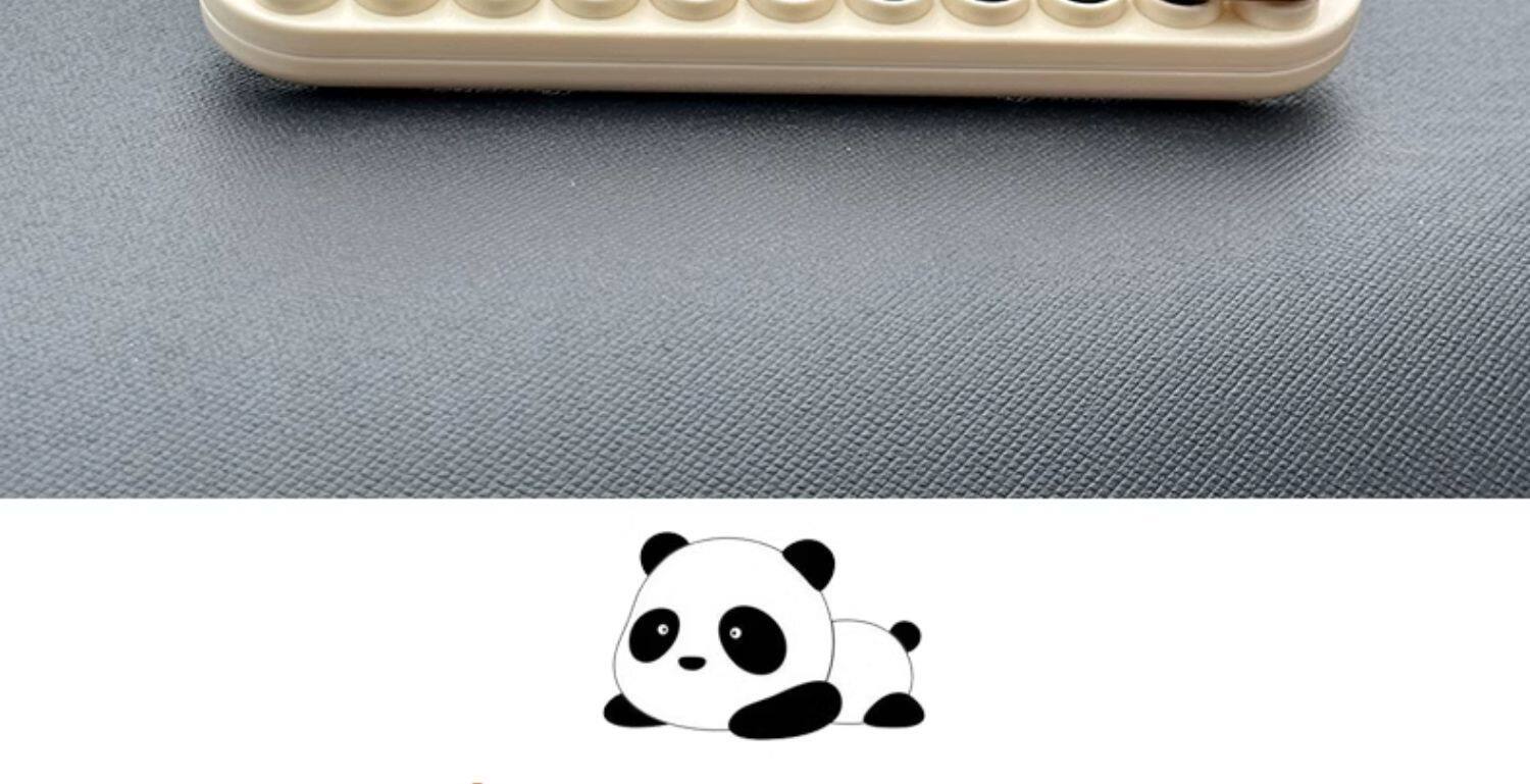 Temporary Parking Number Plate, Creative and Cute Panda Car Phone Number Plate, Car Interior Decoration, Moving Car Ornament