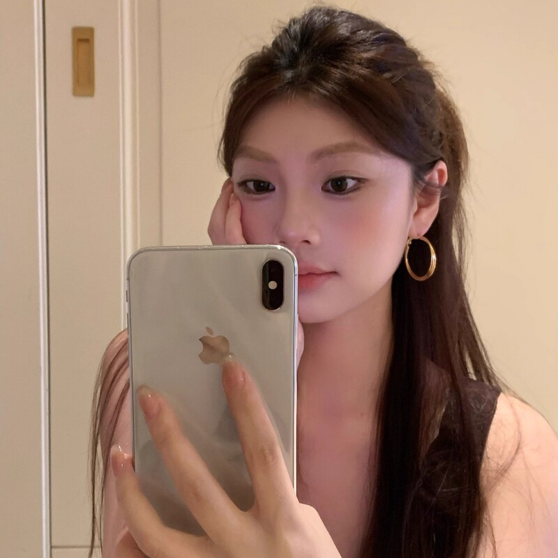 冷淡风金属圈圈耳环女轻奢高级感气质大耳圈圆圈耳钉素圈耳饰耳扣|undefined