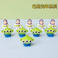 pvc软胶立体公仔巴斯光年总动员钥匙扣饰品立体背部卡贴汽车饰品