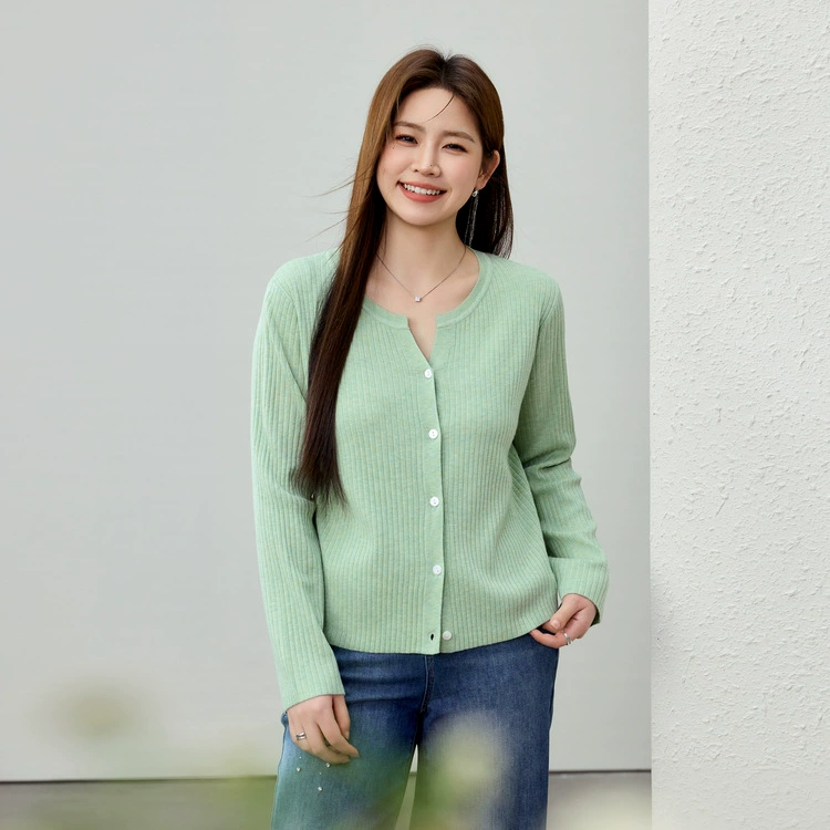 [Корейский ленивый ветер мягкий клейкий трикотаж облачная рубашка] Цветное шоу большой размер женский толстый mm2025 весенний костюм новый