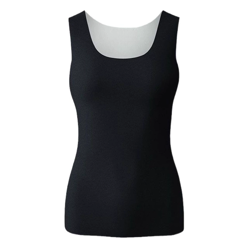 Де бархатный бесшовный термобелье, нижнее белье, женский осенне-зимний двухсторонний топ с начесом и круглым вырезом, облегающий утолщенный нижний топ на флисовой подкладке