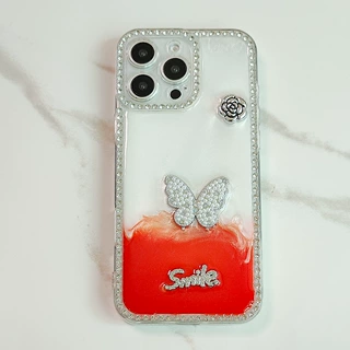 品俊滴胶tpu蝴蝶女款渐变色手机壳适用苹果iPhone17air