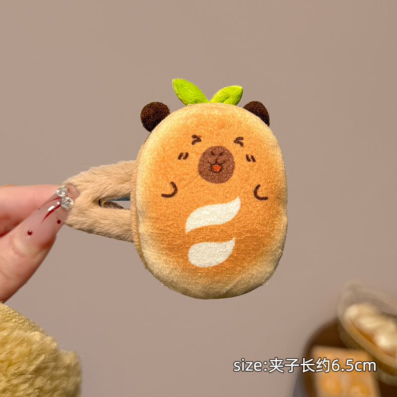 卡通可爱汉堡面包发夹仿真食物趣味搞怪刘海边夹少女甜美发卡发饰|undefined