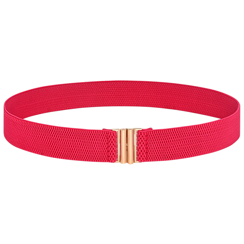 3cm gold buckle/rose red