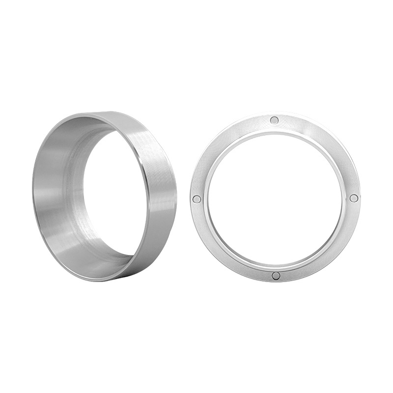 Anillo de polvo de unión magnética de 58mm Tarjeta interna de aleación de aluminio Polvo antivolador con anillo de polvo de tela magnética de 51mm Anillo de polvo de mango de café