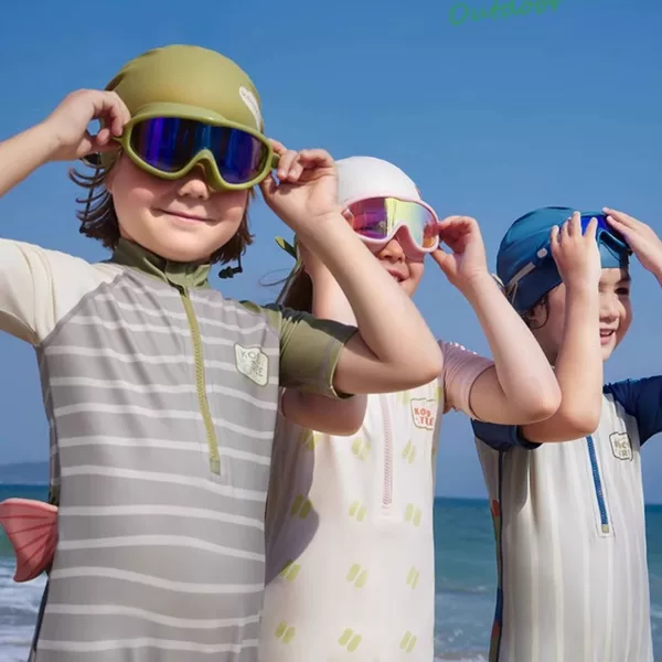 Boys' Swimsuits, Children's Summer Clothing, New Professional Quick-Drying Beach Swimsuits, Baby Thin High-End One-Piece Clothing